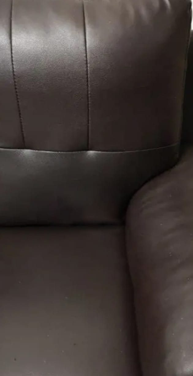 The same leather office seating after cleaning and conditioning