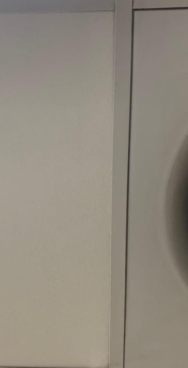 The same commercial ceiling after RugMaster washed and re-coated it